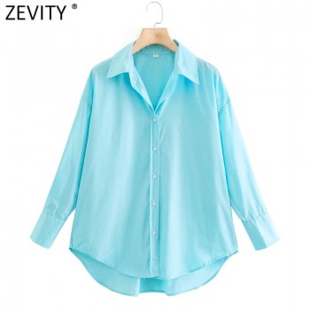 Women Simply Candy Color Casual Slim Poplin Shirts Office Ladies Long Sleeve Blouse